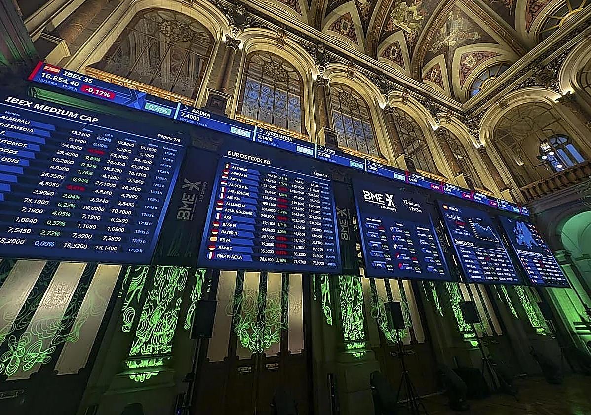 Spanish stock market index closes above 17,000 points for time ever