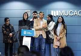 Haitam's family and the lawyers defending him.