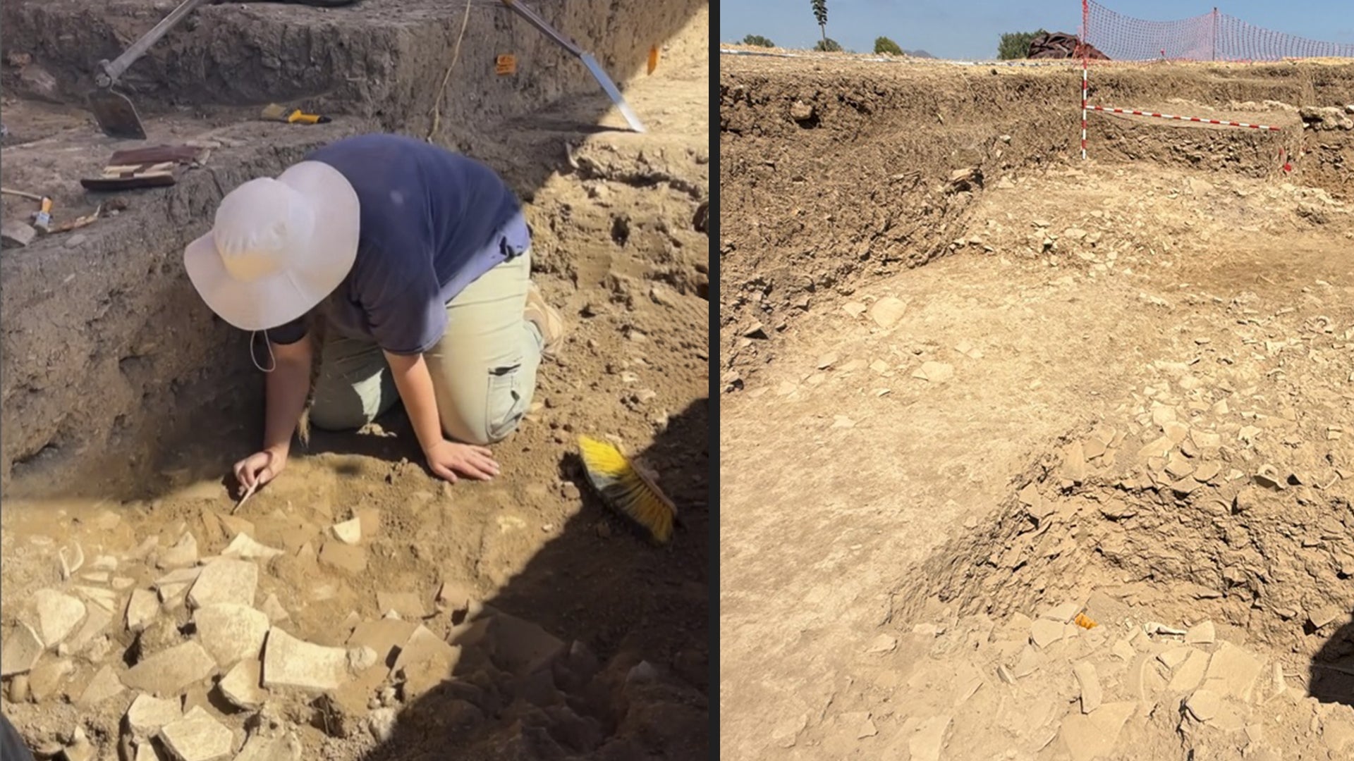 Ceramics found in a tip.