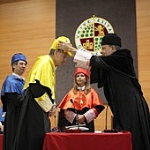 The scientist was awarded an honorary doctorate by the UJA.