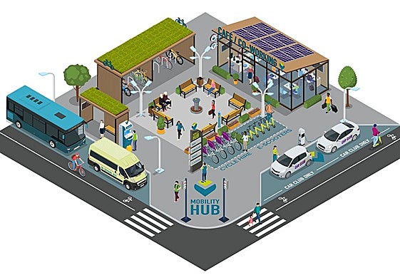 The urban mobility centre plan included in the tender document for illustrative purposes.