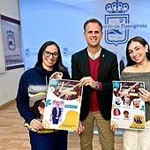 Morales, Rodriguez and Baldizzone announce the skating seminar.