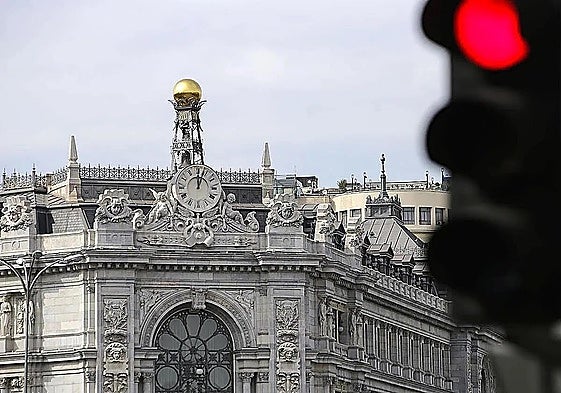 Headquarters of the Banco de España in Madrid.