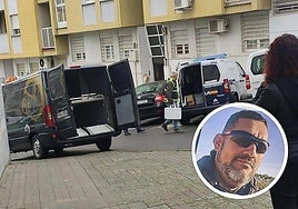 The scene where the incident happened. Inset, one of the victims.