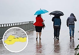 Aemet activates yellow alerts for heavy rain, gale force winds and rough seas along the Costa del Sol this weekend