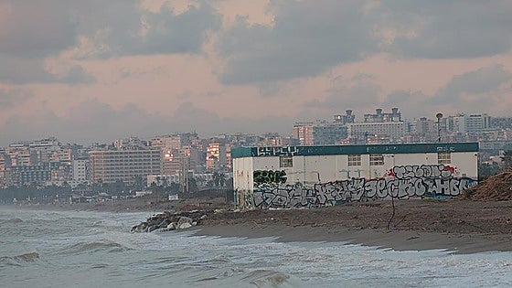 Bathing discouraged on Malaga beach after floods cause sewage pipes to rupture