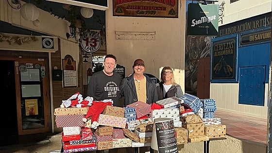 Caring Torremolinos residents donate 160 gifts to the town’s underprivileged children