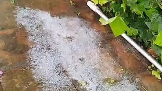 Hail comes as a surprise in Malaga towns