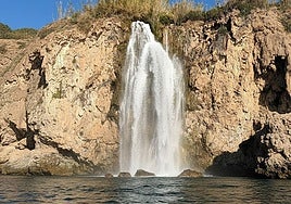 The Maro waterfall at the end of December