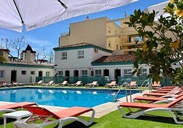 Swimming pool at the Moon Dreams hotel in Fuengirola.