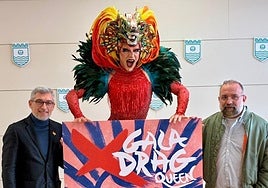 Francisco García, Alma DeSoul and Javier León at the presentation this week.