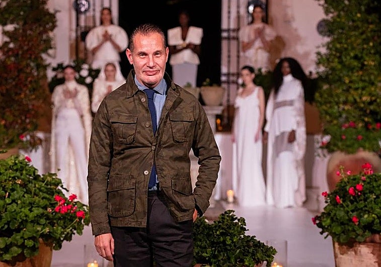 Rafael Urquizar, on the runway at Paris Fashion Week for the first time