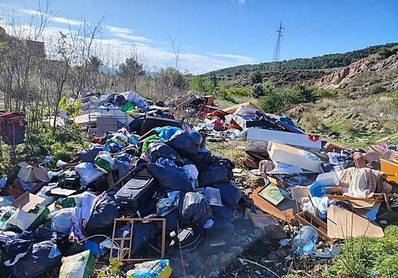The latest flytip in the Sierra de Torremolinos, now under investigation.