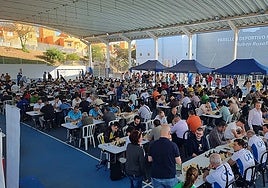 Chess tournament in the municipal pavilion of Torre de Benagalbón.