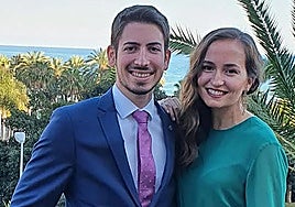 Jesús Saldaña and his fiancé Elena who were planning to get married this summer.