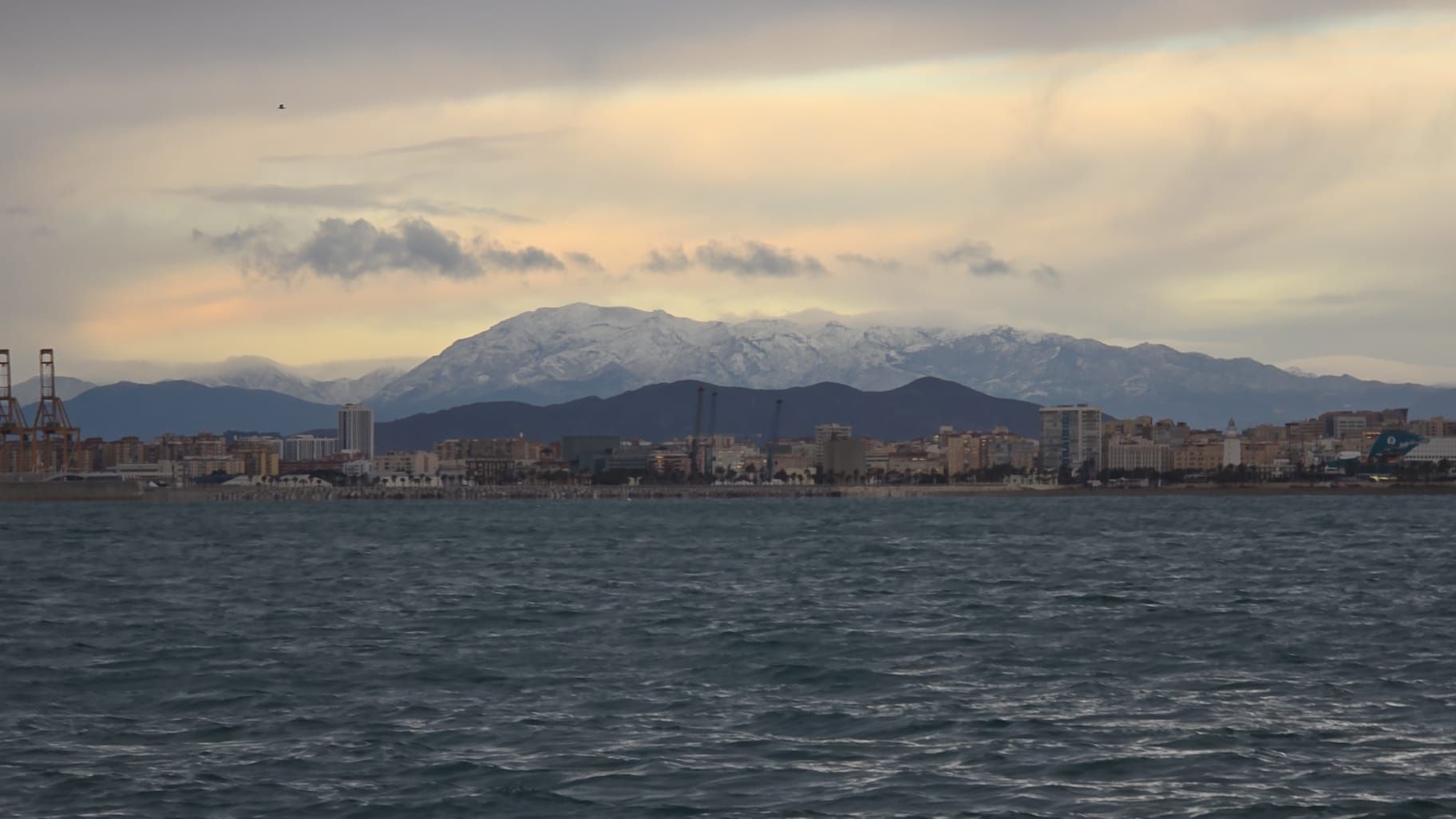 Snowy scenes around Malaga province