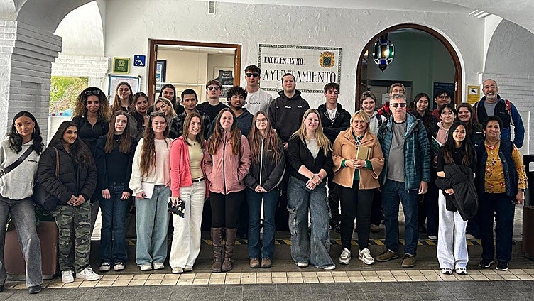 UK students study the geography of Nerja