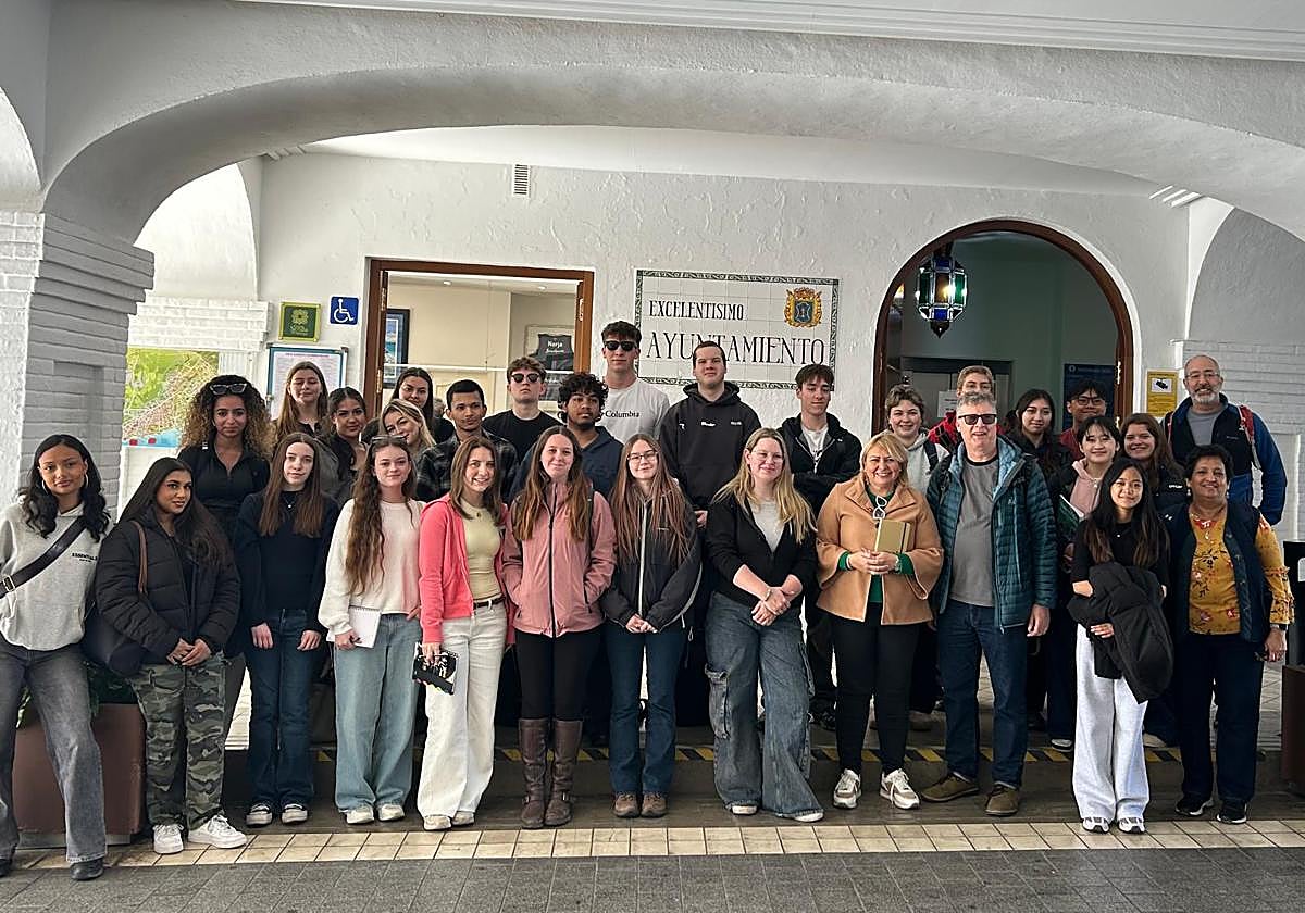 UK students study the geography of Nerja