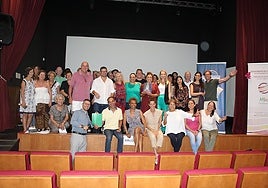 The Costa del Soul Speakers association during an event with the Mijas foreigners' office last year.