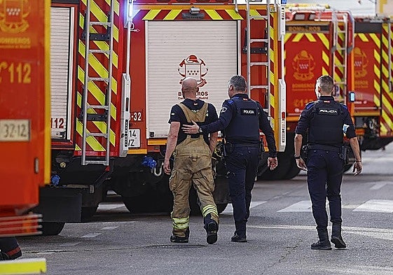 Firefighters of Madrid's regional brigade.