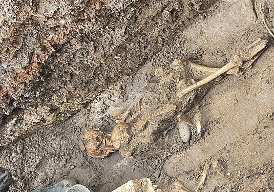 Bone remains of several bodies found in Estepona.