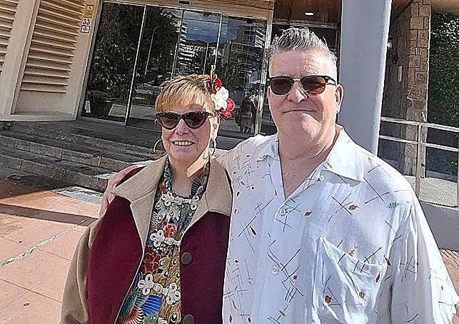 Mark and his wife from Brighton.