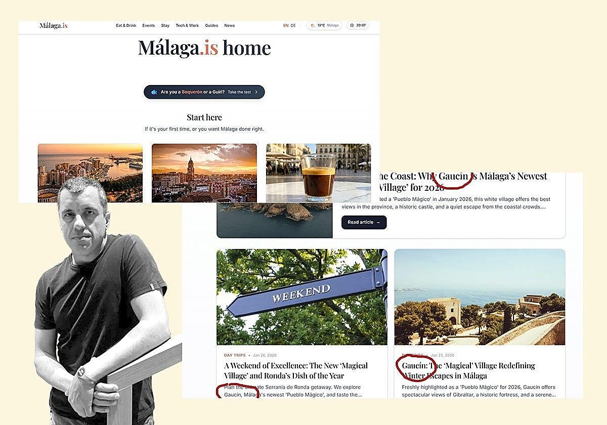 Malaga tourism: website for foreigners entirely run by AI is obsessed with mountain village