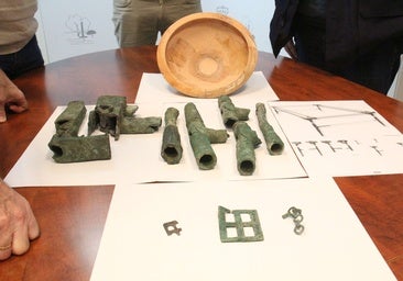 The restored artifacts will be exhibited in the town.