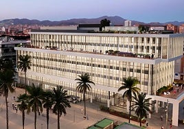 Visualisation of the Ágora office building in Malaga.