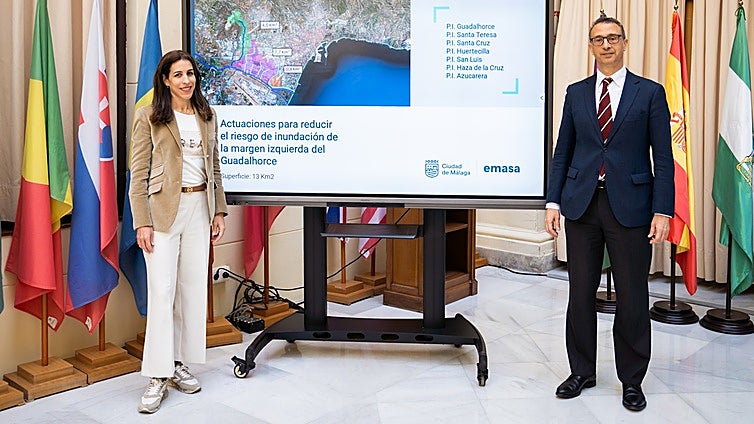 Malaga flood prevention: final work to stabilise left Guadalhorce bank takes shape