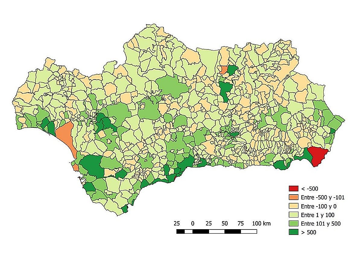 Almería city sees highest growth while Níjar records province's largest migration slump