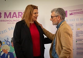 Gloria Martínez and Francisco García at the presentation of the programme.