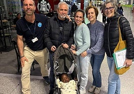 Baby Ethan with his foster family.