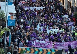A previous International Women's Day rally in Malaga.