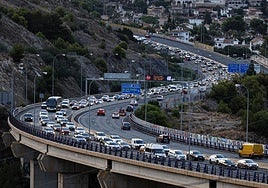 The A-7 motorway in the eastern Costa del Sol that suffers daily traffic jams.