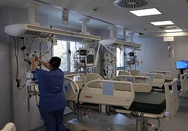 Archive photo of the ICU of the Hospital Regional in Malaga.