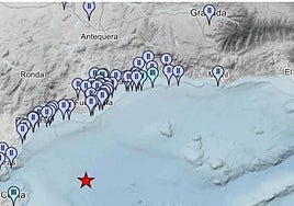 Locations in Malaga province that registered tremors.