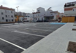 The new car park next to Calle Eugenio Gross in Malaga city.