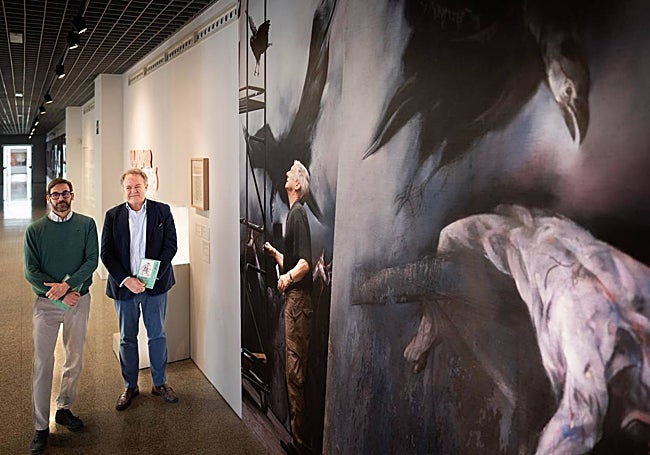 Carlos Ferrer y Luis Lafuente, en la presentación este lunes de la exposición.
