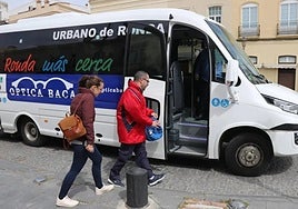 Archive image of a bus in Ronda.
