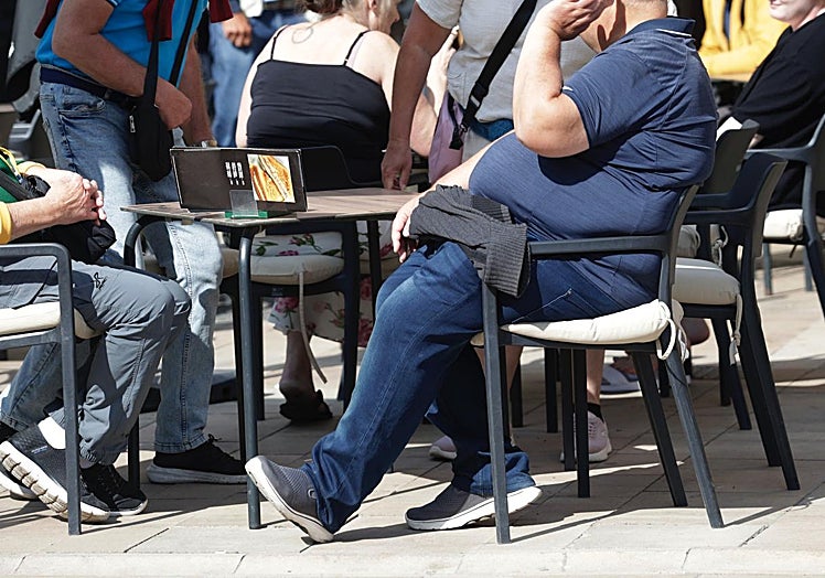 A person with obesity.