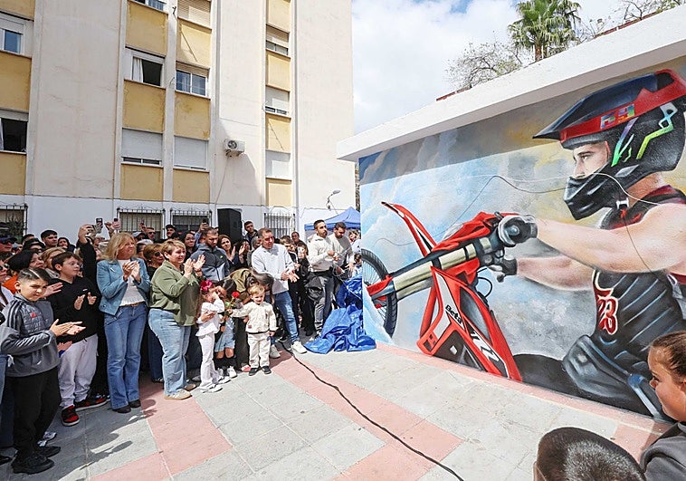 A man killed in a motorbike accident has been honoured with a mural in the Plaza de Toros neighbourhood in Marbella