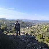 This trail runs through the foothills of Sierra Tejeda.