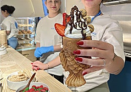 La Pecera's distinctive ice creams in Malaga.