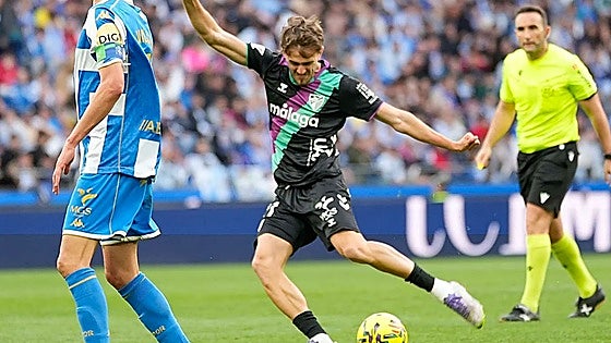 Adrián Niño bags crucial late equaliser for Malaga CF in top-of-the-table clash