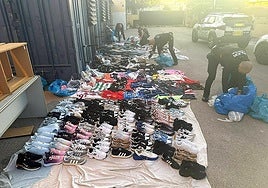 Articles confiscated by the local police.