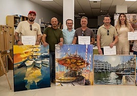 The winning paintings from last year's competition.