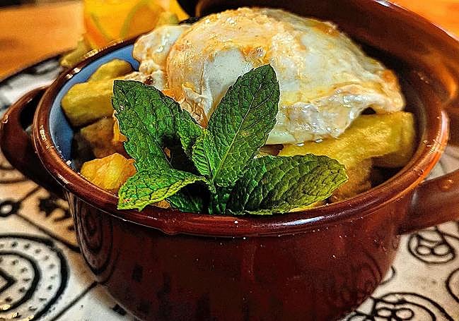 'Sopa tolita' in Enebro restaurant.