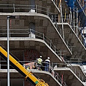 Housing construction in Malaga city.