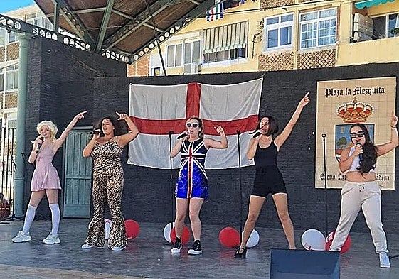 Performers entertain during a previous St George’s Day party.
